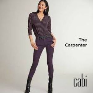 CAbi The Carpenter Pant #3926 Purple Size 6